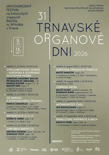Trnavské organové dni 2026