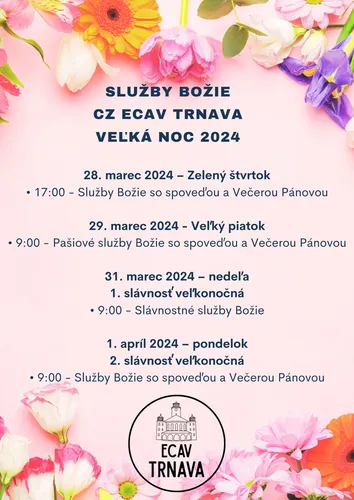 Služby Božie počas Veľkej noci 2024