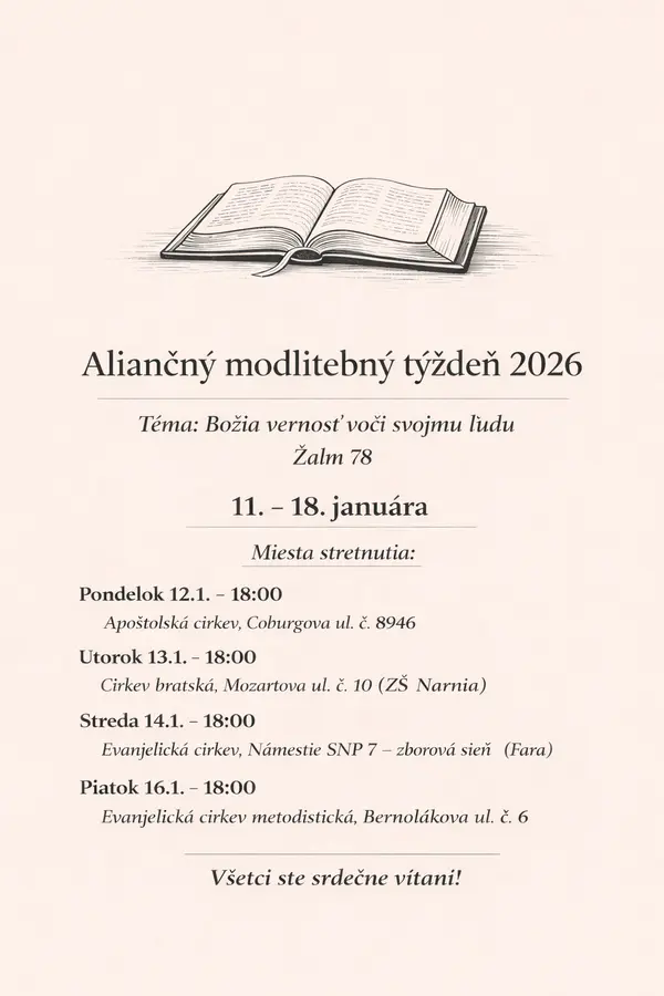 Aliančný modlitebný týždeň 2026