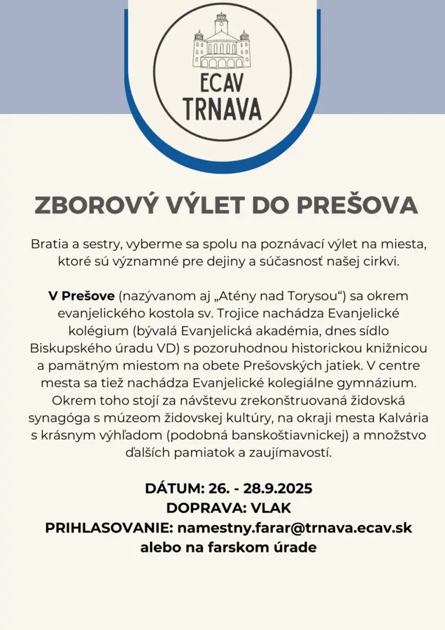 Výlet do Prešova