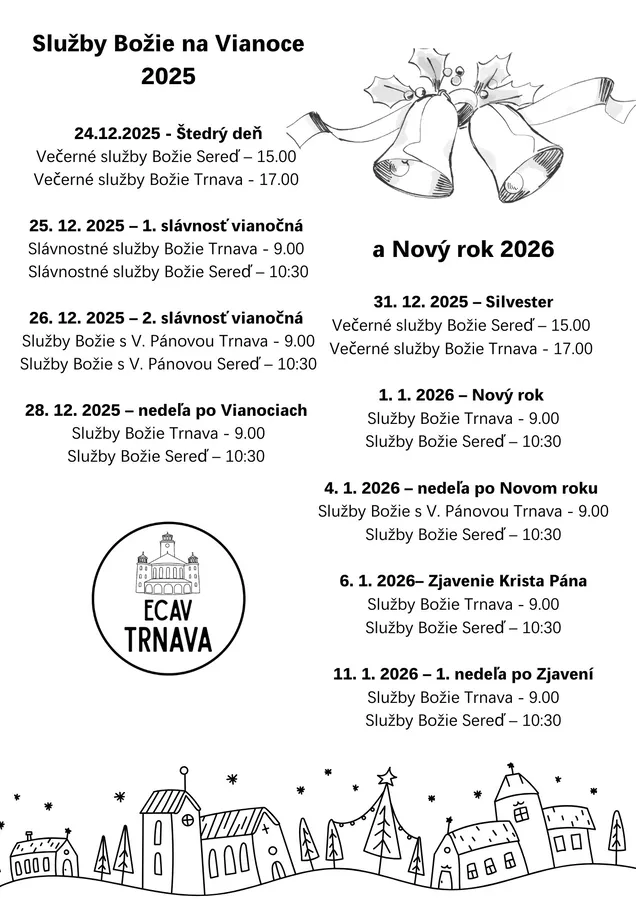 Vianoce 2025 v CZ ECAV Trnava